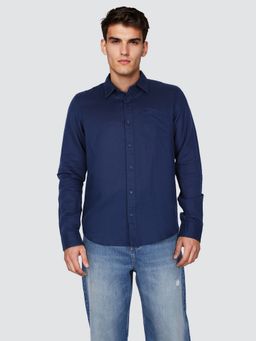 Lee - Men's Blue Casual Shirt