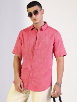 SHOWOFF - Men's Pink Casual Shirt