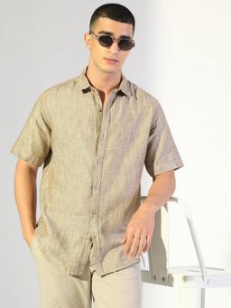 SHOWOFF - Men's Brown Casual Shirt