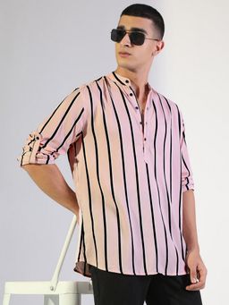 SHOWOFF - Men's Pink Casual Shirt