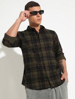 SHOWOFF - Black Men's Casual Shirt