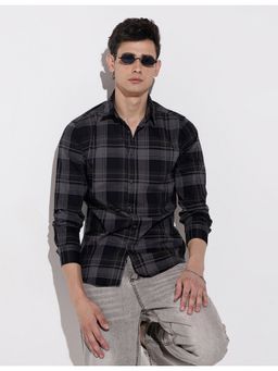 SHOWOFFFF - Men's Black Casual Shirt