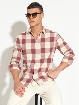 SHOWOFF - Men's Pink Casual Shirt