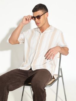 SHOWOFF - White Men's Casual Shirt