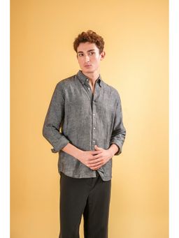 J.LINUM Co - Obsidian Drift Linen Shirt