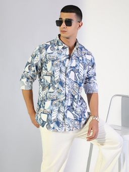 SHOWOFF - Blue Men's Casual Shirt