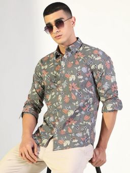 SHOWOFFFF - Men's Grey Casual Shirt
