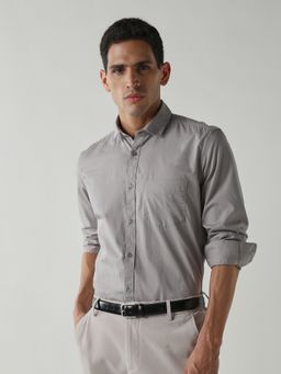 Reid & Taylor - Men's Wear Solid Grey Shirt