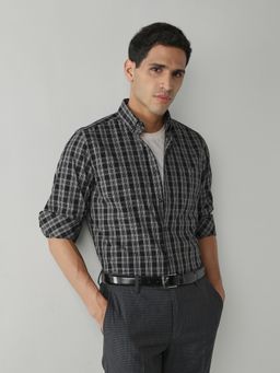 Reid & Taylor - Men's Wear Checks Black Shirt