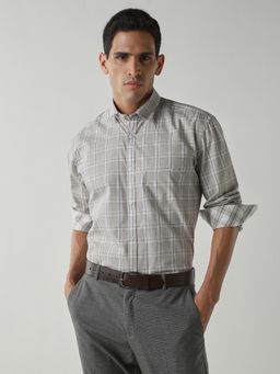 Reid & Taylor - Men's Wear Checks Beige Shirt