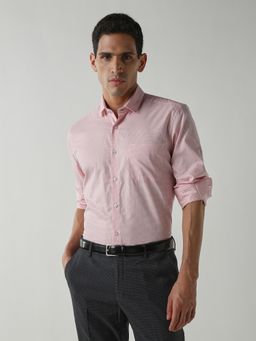 Reid & Taylor - Men's Wear Striped Pink Shirt