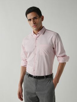 Reid & Taylor - Men's Wear Striped Pink Shirt