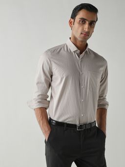 Reid & Taylor - Men's Wear Collar Neck Striped Pink Shirt