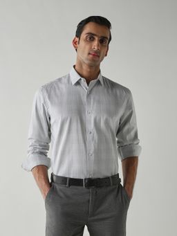 Reid & Taylor - Men's Wear Textured Grey Shirt
