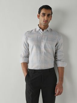 Reid & Taylor - Men's Wear Checks White Shirt