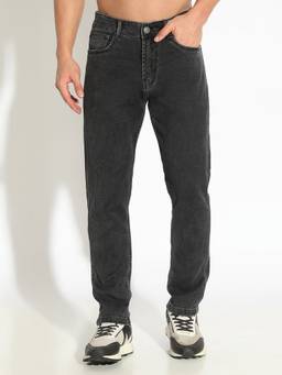 SHOWOFFFF - Edition Men's Charcoal Slim Fit Low-Rise Jeans
