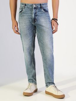 SHOWOFFFF - Edition Men's Blue Stone Wash Slim Fit Jeans