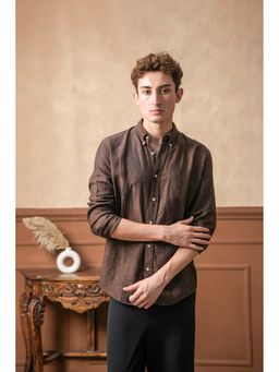 J.LINUM Co - Terra Mocha Linen Shirt