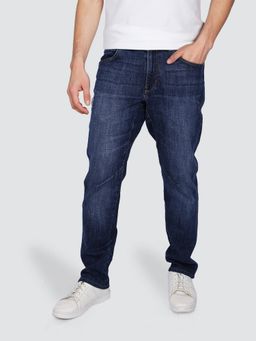 Wrangler - Men's Blue Wrider Regular Fit Mid Rise Jeans