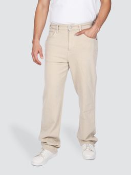 Wrangler - Men's Cream Redding Comfort Fit Low Rise Jeans
