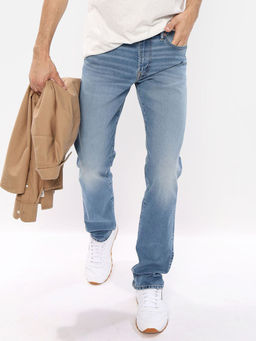 American Eagle - Men Blue AirFlex+ Slim Straight Jeans