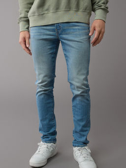 American Eagle - Men Blue AirFlex+ Skinny Jeans