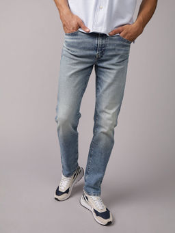 American Eagle - Men Blue EasyFlex Slim Straight Jeans