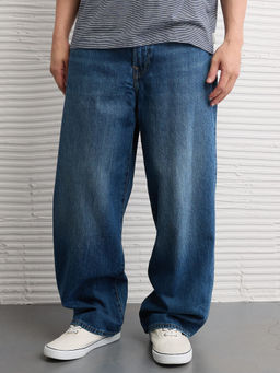 American Eagle - Men Blue Baggy Jeans