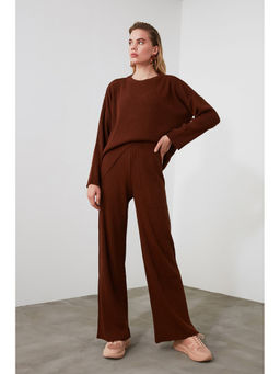 Trendyol - Brown Lounge Co-ord (Set of 2)