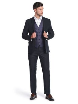 Arrow - Green Reversible Waistcoat Self Design Suit (Set of 3)