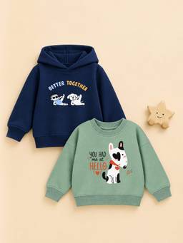 Kidbea - Unisex Kids Cotton Hoodie and Sweatshirt
