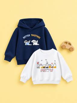 Kidbea - Unisex Kids Regular Cotton Hoodie and Sweatshirt