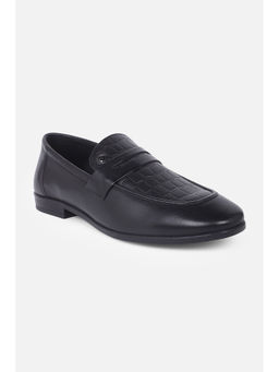 Louis Philippe - Men Black Slip On Loafers