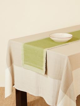 Fabindia - Green Avikar Variation Woven Cotton Runner