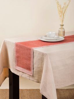 Fabindia - Red Avikar Variation Cotton Woven Runner