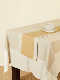 Fabindia - Mustard Nadij Woven Cotton Runner