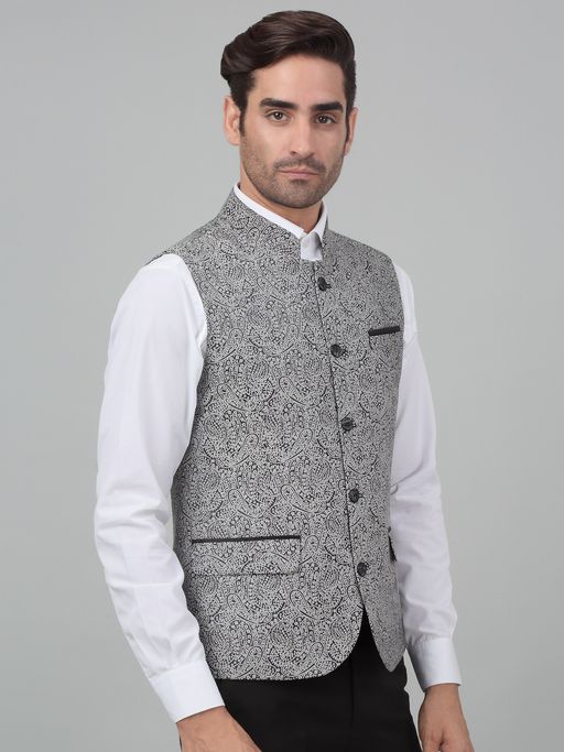 Cantabil Store Cantabil Online Clothing Cantabil Men Black Printed