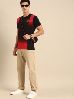 Being Human - Men Colorblock Red T-Shirt