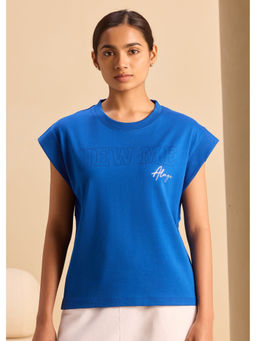 Alonge - New Me Blue Boxy Muscle Sapphire T-Shirt