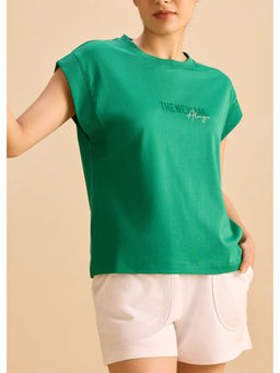 Alonge - New Me Boxy Muscle Emerald Green T-Shirt