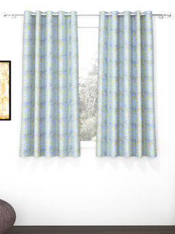 Story@Home - Blue 300 GSM Polyester Blackout Curtain