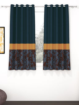 Story@Home - Multi-Color 300 GSM Polyester Blackout Curtain