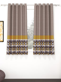 Story@Home - Grey 300 GSM Polyester Blackout Curtain