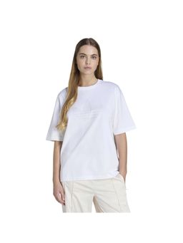 adidas - White Solid T-Shirt