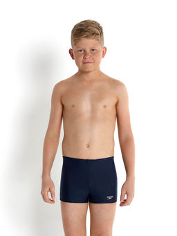 Speedo - Boy's Endurance10 Speedo Tech Logo Panel Print Aquashort - Navy & Deep Peri