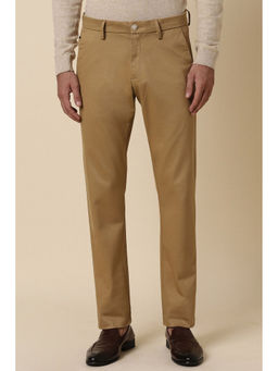 Allen Solly - Men Khaki Slim Fit Solid Casual Trouser