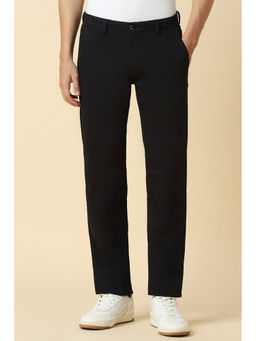 Allen Solly - Men Black Slim Fit Solid Casual Trouser