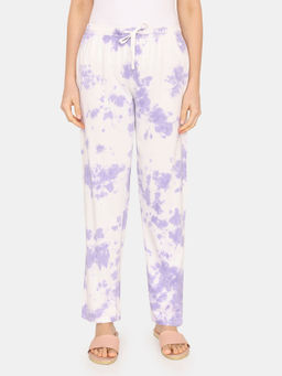Zivame - Dreamverse Knit Cotton Pyjama - Pink Lavender