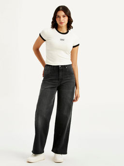 Levi's - Women High Rise Wide Leg Grey Jeans