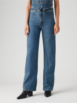 Levi's - Women Ribcage Wide Leg Blue Jeans